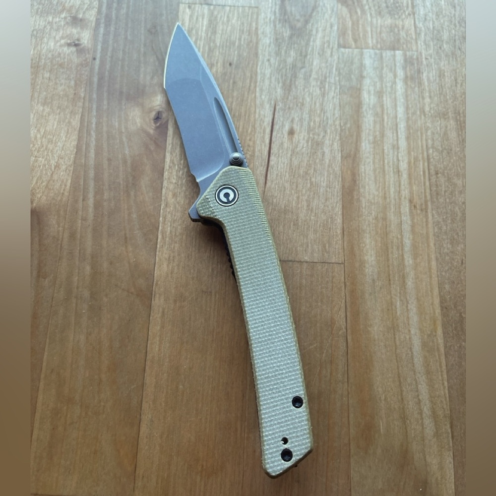 New Discontinued Civivi Keen Nadder olive green micarta